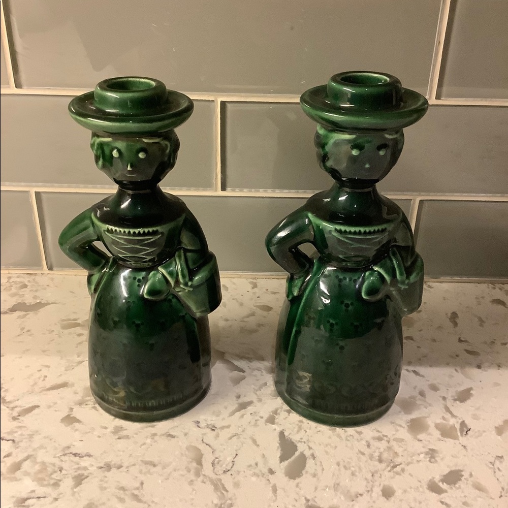 Two vintage Steuler Keramik Candle Holders